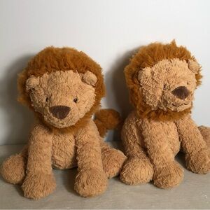 Jellycat Tan Plush Lion Pair
